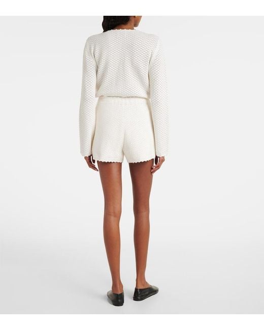 Posse White Shorts Helena Aus Haekelstrick