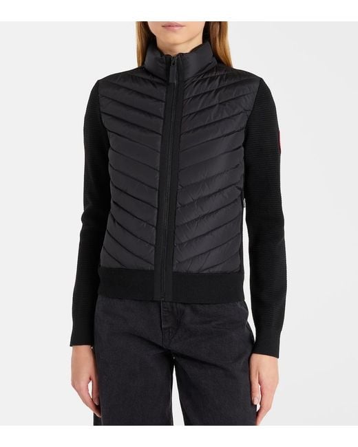 Canada Goose Black Hybridge Knit Jacket