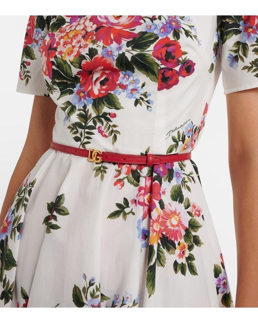 Dolce & Gabbana Red Dg Leather Belt