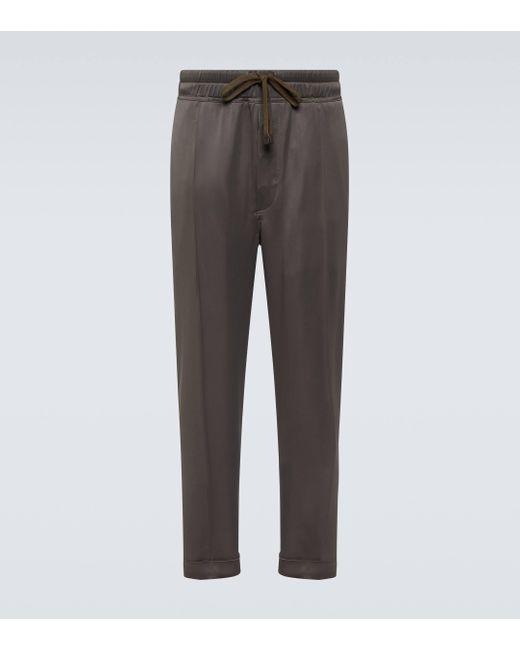 Tom Ford Green Cady Tapered Pants for men