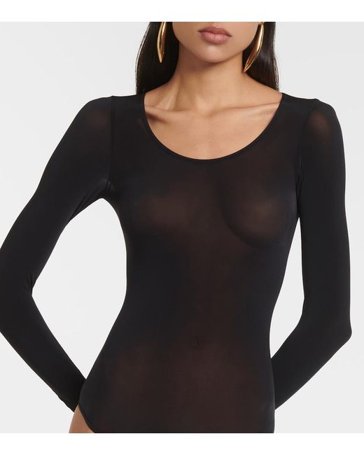 Wolford Blue Buenos Aires Bodysuit