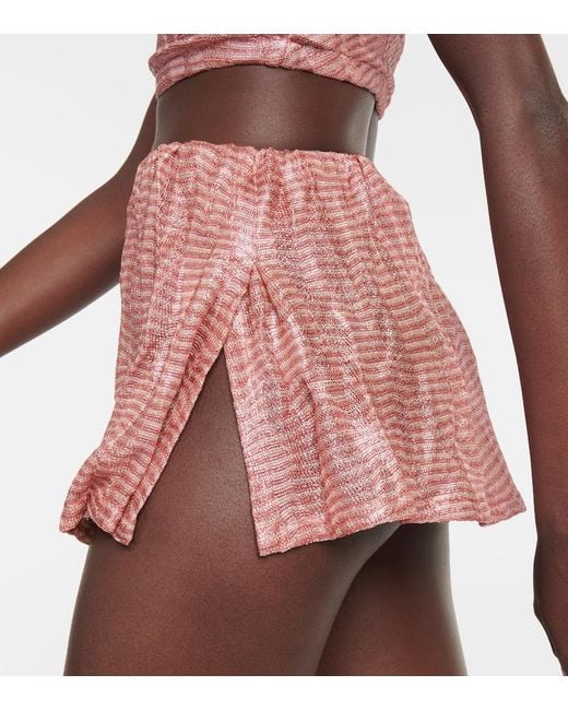 Missoni Pink Jacquard Miniskirt