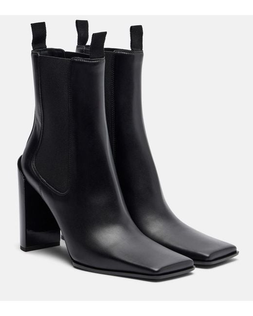 Alaïa Black 90 Leather Chelsea Boots