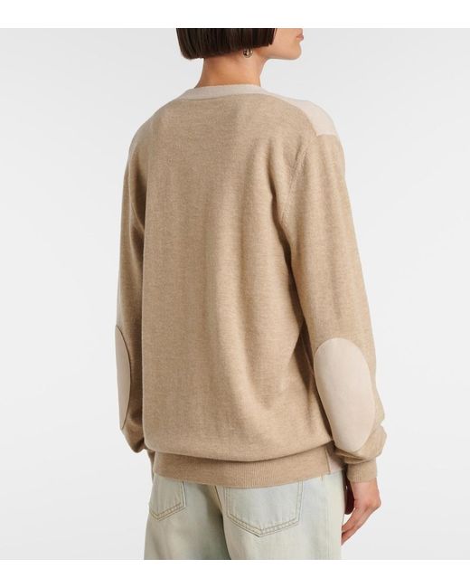 Maison Margiela Natural Wool Cardigan