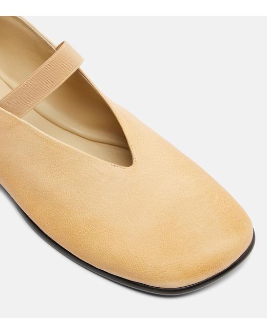 Lemaire Natural Glove Leather Ballet Flats