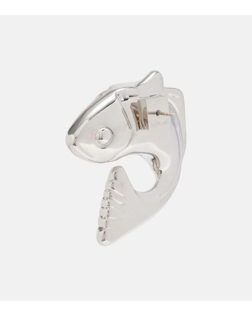 Jacquemus White Ohrringe Poisson