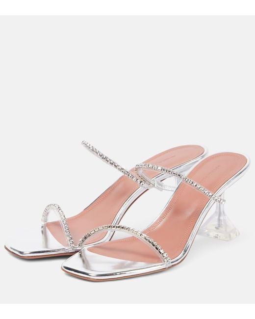 Mules Gilda en PVC a cristaux AMINA MUADDI en coloris Multicolor