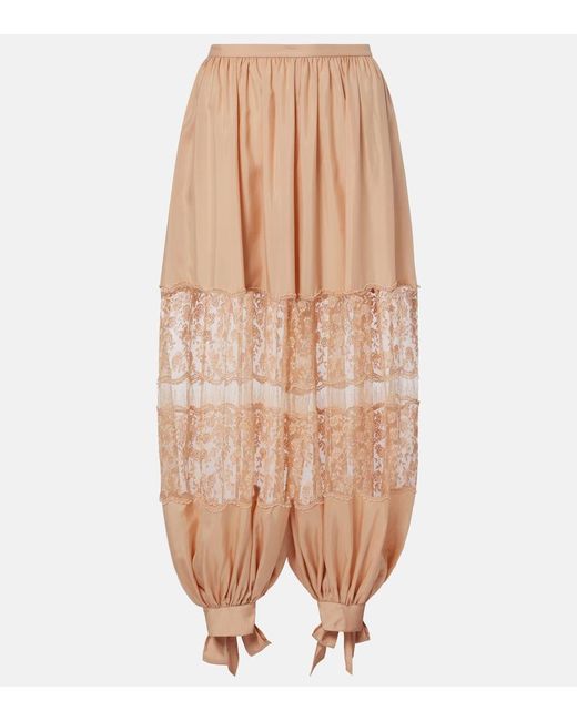 Pantaloni A Palazzo di Chloé in Pink
