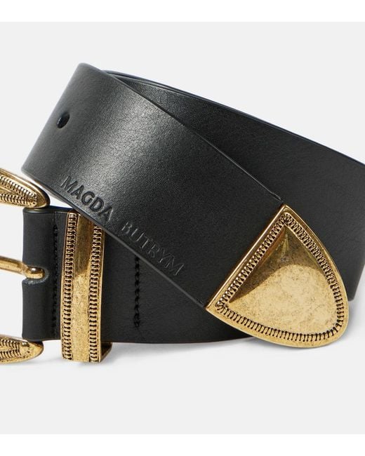 Magda Butrym Black Leather Belt