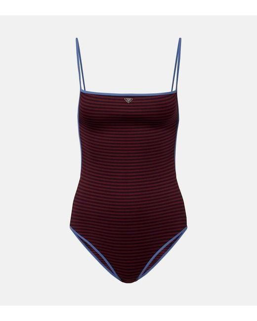 Banador A Rayas Prada de color Purple
