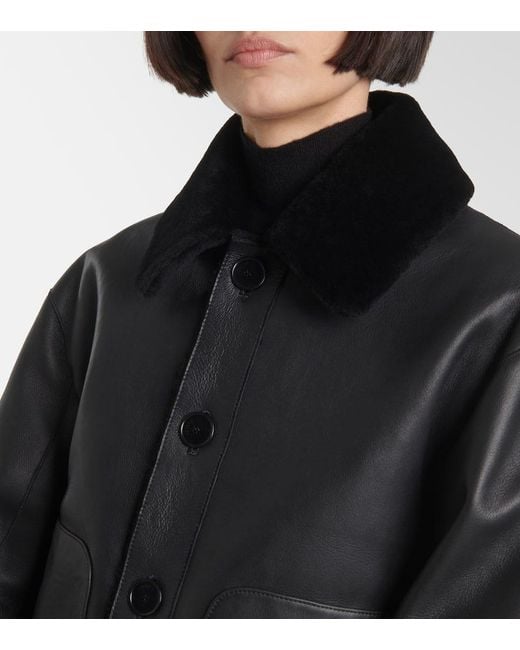Joseph Black Wendbare Jacke Aus Shearling Und Leder