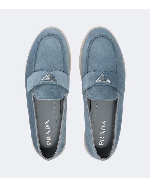 Mocassini di Prada in Blue da Uomo
