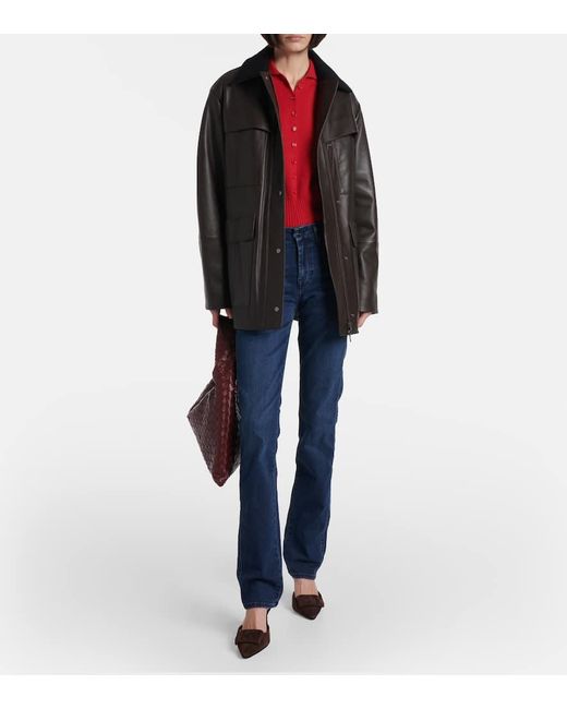 7 For All Mankind Blue Kimmie Mid-Rise Straight Jeans