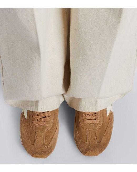 Golden Goose Deluxe Brand Natural Running Marathon Suede Sneakers