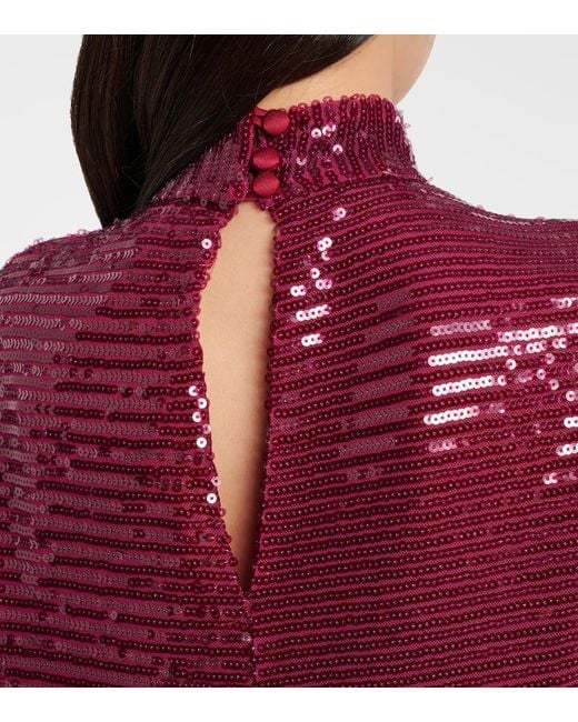 ‎Taller Marmo Purple Robe Miami Mit Pailletten