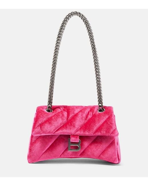 Borsa A Spalla Hourglass Xs di Balenciaga in Pink