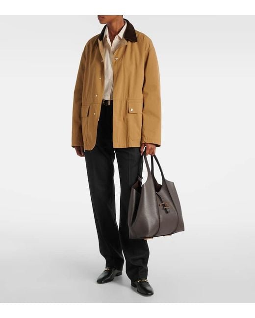 Tod's Brown Tote Bag T Timeless Medium Aus Leder