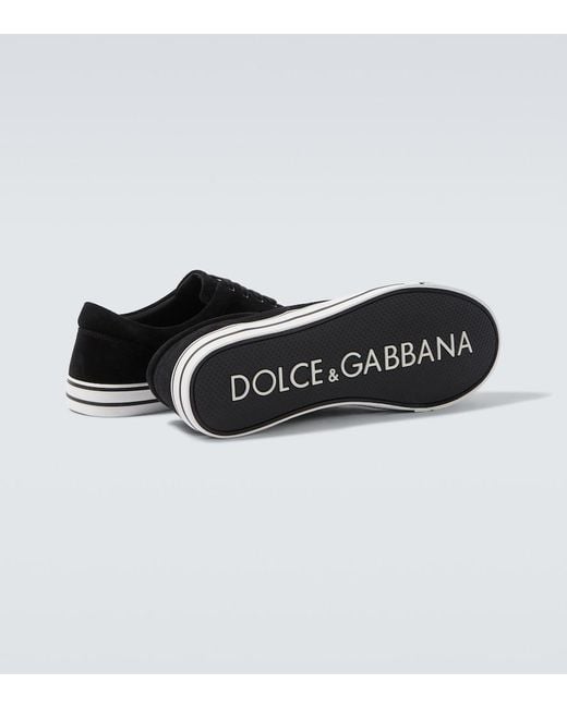 Dolce & Gabbana Black Suede Sneakers for men