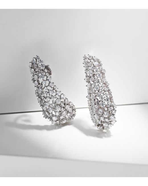 ANANYA Gray Scatter 18Kt Earrings With Diamonds