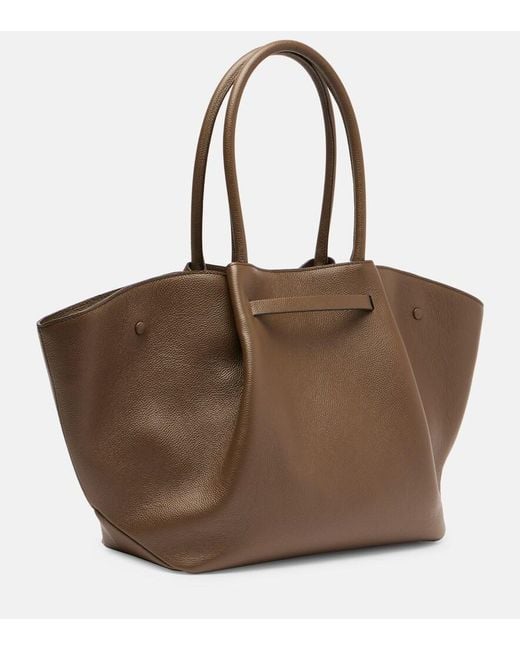 DeMellier London Brown New York Leather Tote Bag