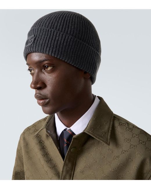 Berretto Double G di Gucci in Black da Uomo