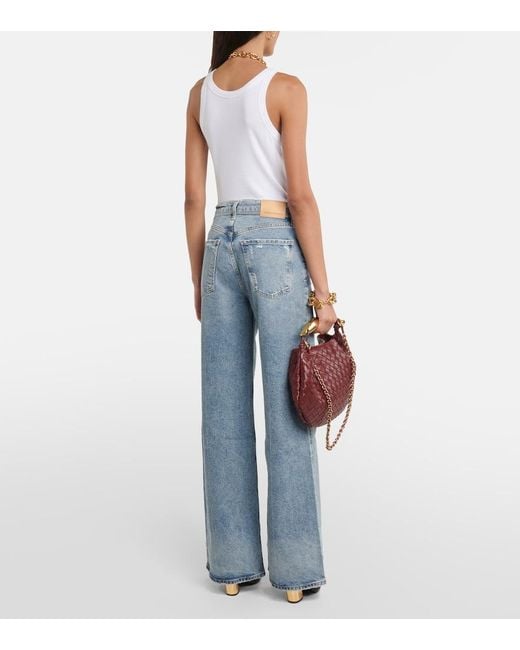 Citizens of Humanity Blue Paloma High-Rise Wide-Leg Jeans
