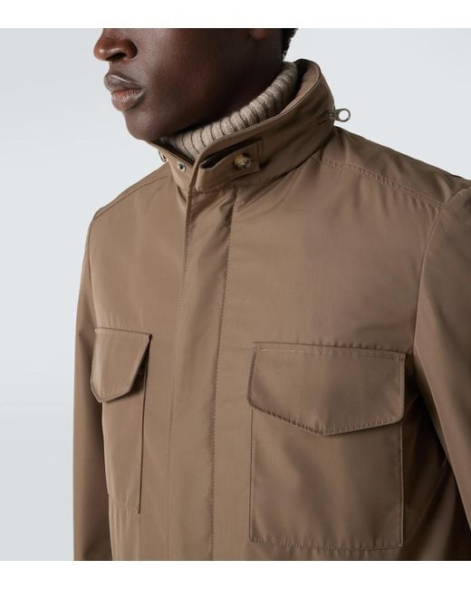 Loro Piana Brown Traveller Technical Jacket for men
