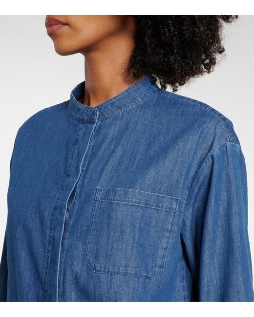 Max Mara Blue Unito Denim Top