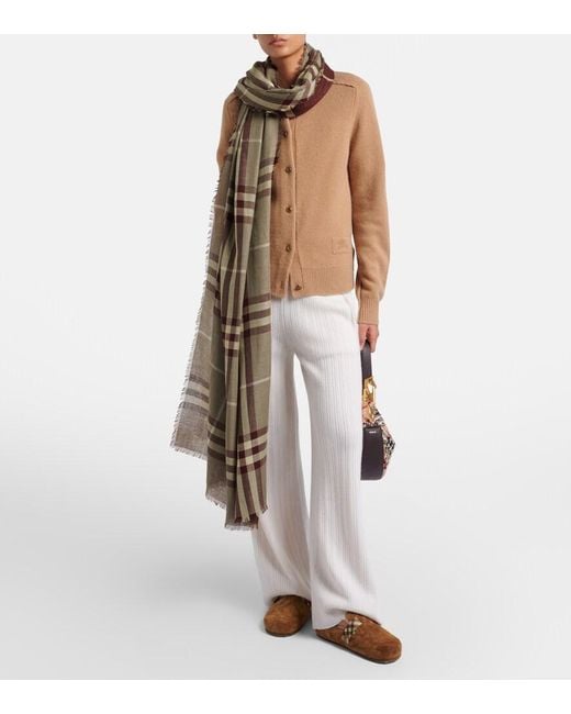 Burberry Brown Urchin Shearling-Lined Suede Clogs