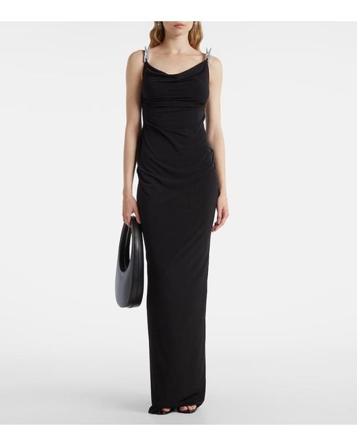 Coperni Black Embellished Gown
