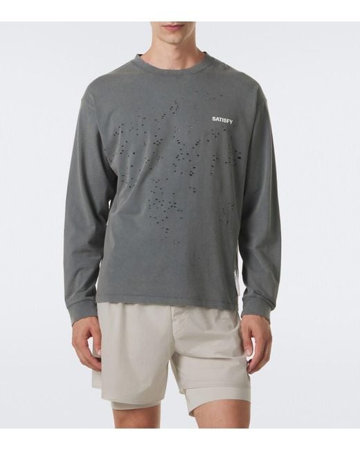 Camiseta Mothtech De Algodon Satisfy de hombre de color Gray