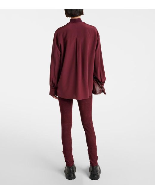 Joseph Purple Blondel Silk Blouse
