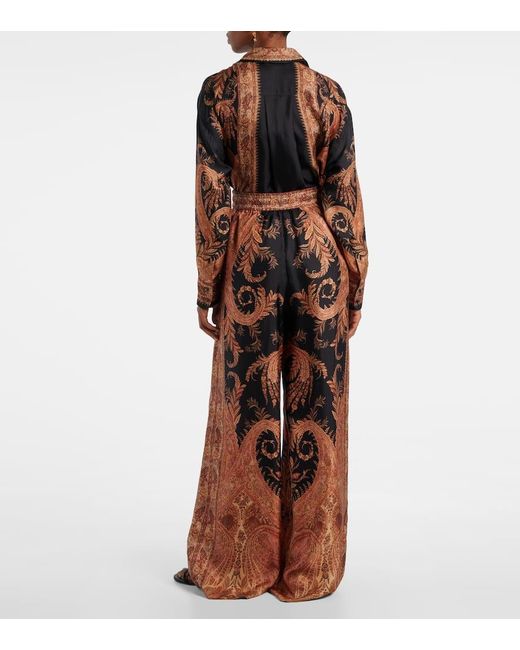Pantaloni A Gamba Larga Hypnotic di Zimmermann in Brown