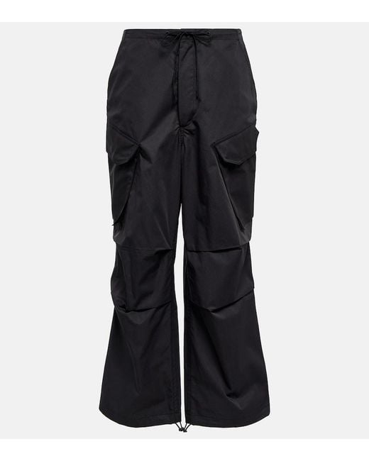 Agolde Black Ginerva Cotton Cargo Pants