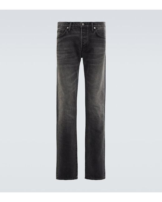 Tom Ford Mid-Rise Slim Jeans in Black für Herren