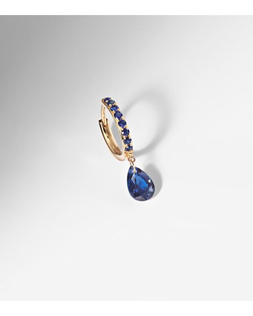 PERSÉE Blue Persee 18kt Gold Single Earring With Sapphire And Topaz