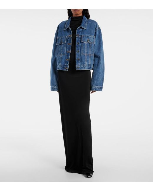 Khaite Blue Saunder Denim Jacket