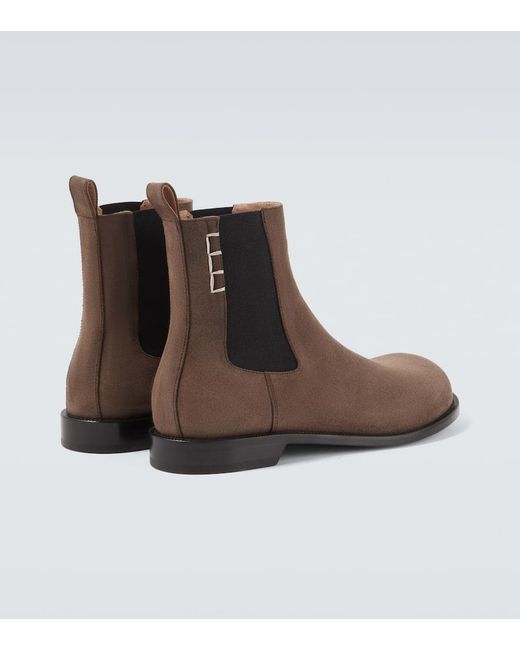 J.W. Anderson Brown Suede Chelsea Boots for men