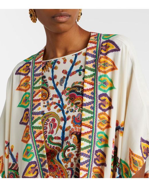 Etro Metallic Printed Beach Cover-Up