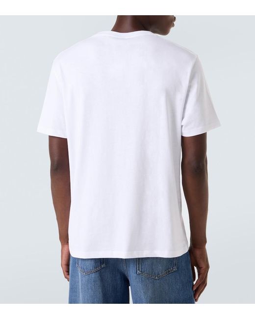 Loewe White Relaxed-Fit Cotton T-Shirt for men