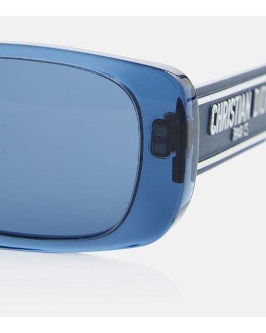 Dior Blue Wildior S2U Rectangular Sunglasses