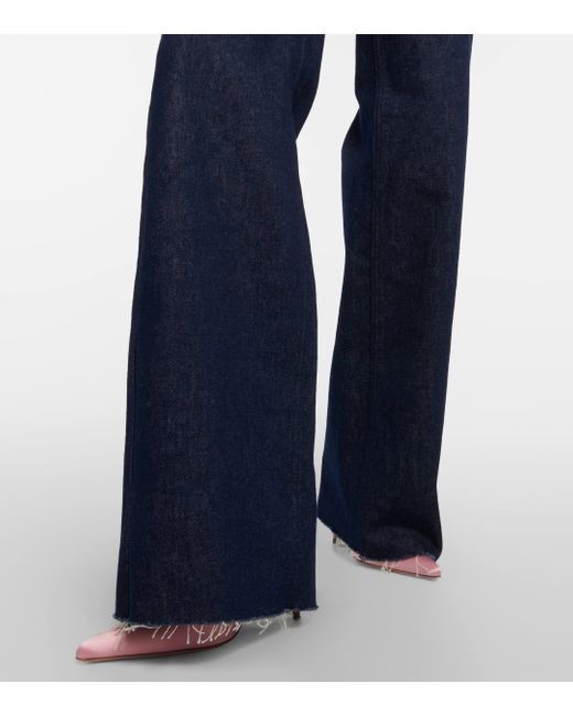 Magda Butrym Blue High-rise Straight Jeans