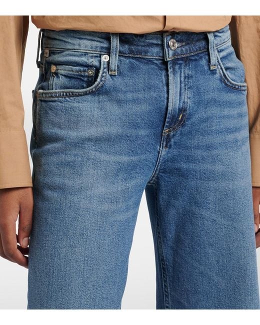 Citizens of Humanity Blue Nora Wide-Leg Jeans