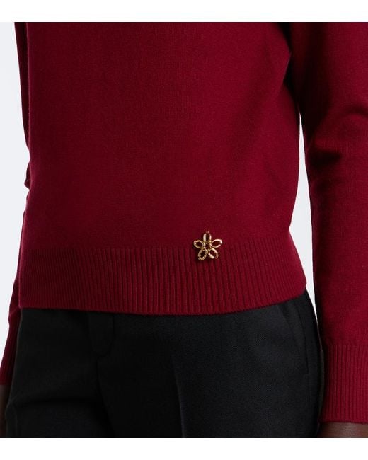 Oscar de la Renta Layered Cashmere Sweater