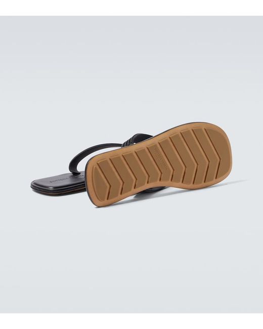 Bottega Veneta Blue Sampieri Thong Sandals for men