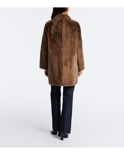 Ralph Lauren Brown Shearling Coat