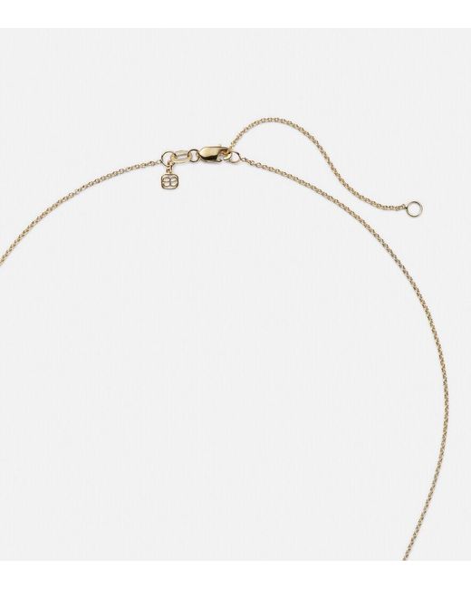 Sydney Evan White 14kt Gold Necklace With Diamonds