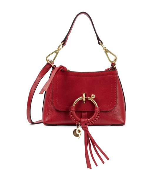 See By Chloé Joan Mini Leather Shoulder Bag in Red Lyst Canada