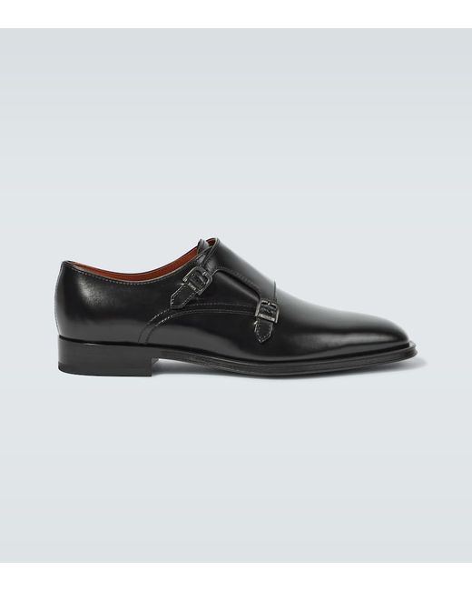 Tod's Monkstrap-Schuhe aus Leder in Black für Herren