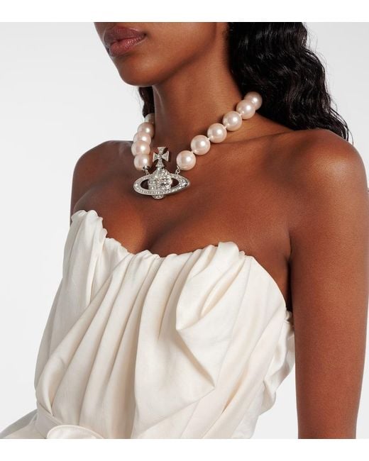 Vivienne Westwood White Susana Draped Corset Dress
